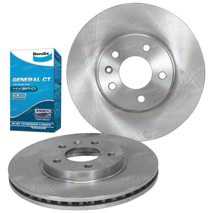 2 Front Disc Rotors + Brake Pads for Cruze JG JH (2009–2017)