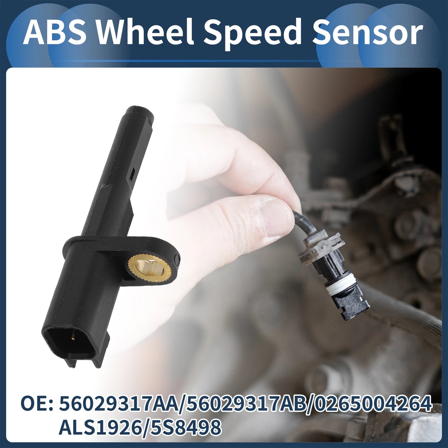 ABS Wheel Speed Sensor No. 56029317AA for Chrysler Aspen (2007–2009) Rear