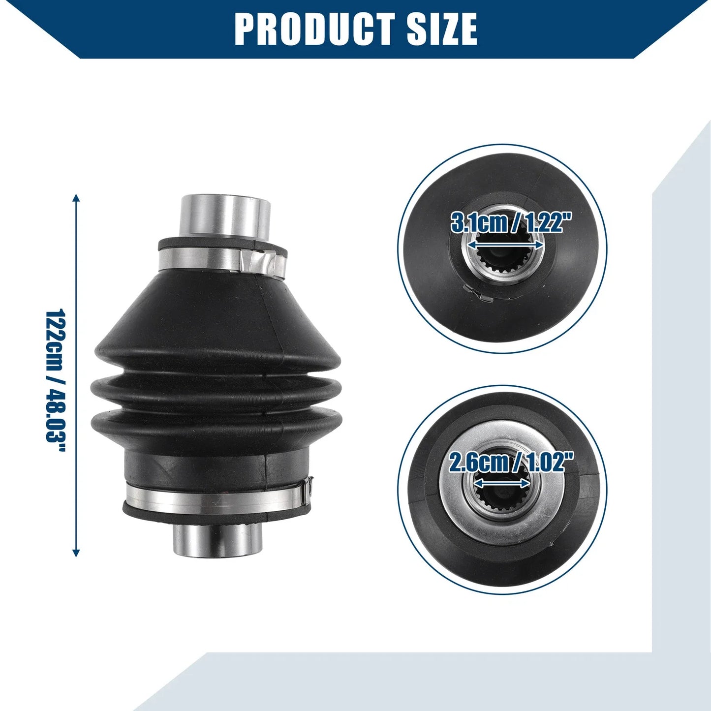 Transmission Shaft for Honda TRX500 2015-2022 Metal Black