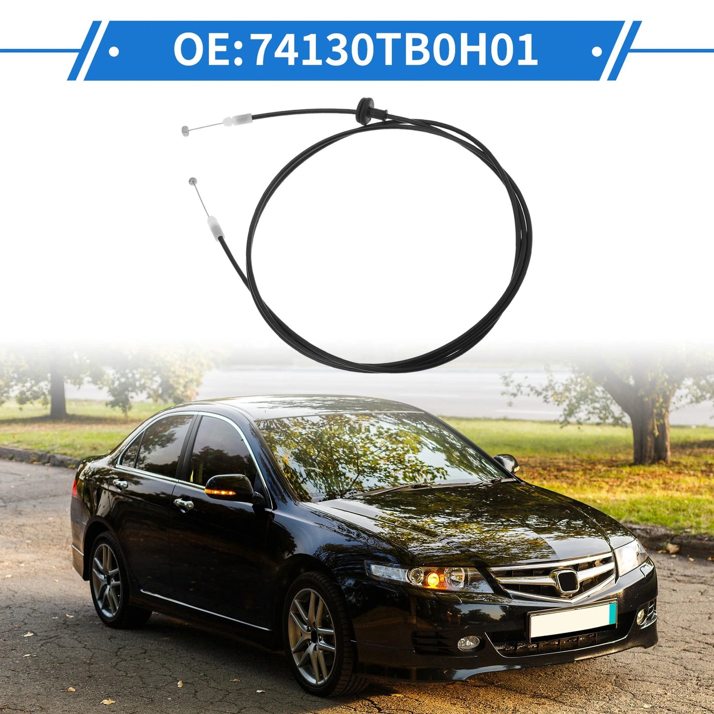 Hood Latch Release Cable for Honda Accord (2008–2013) No. 74130TB0H01