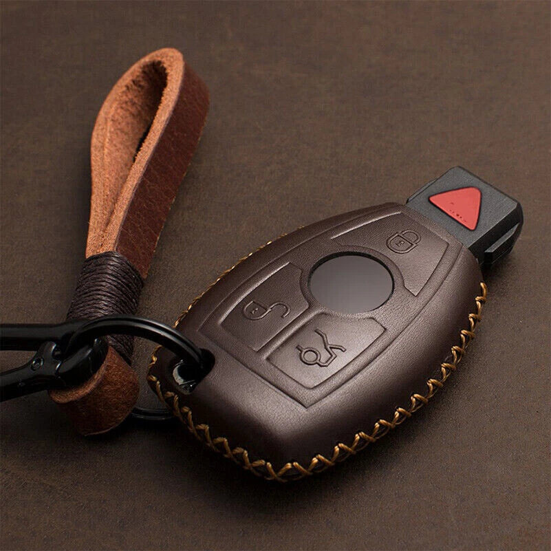 Key Fob Case Cover Holder for Mercedes Benz C E CLA ML GLK AMG