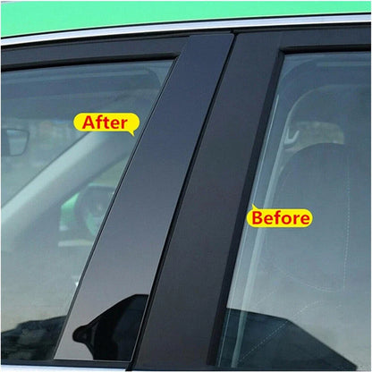 8 Pcs Glossy Black Door Trim Window Pillar Posts for Hyundai Elantra (2017-2020)