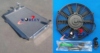 Aluminum Radiator & Fan for 1939 Chevy Hot Rod 350 5.7 V8 (1939)