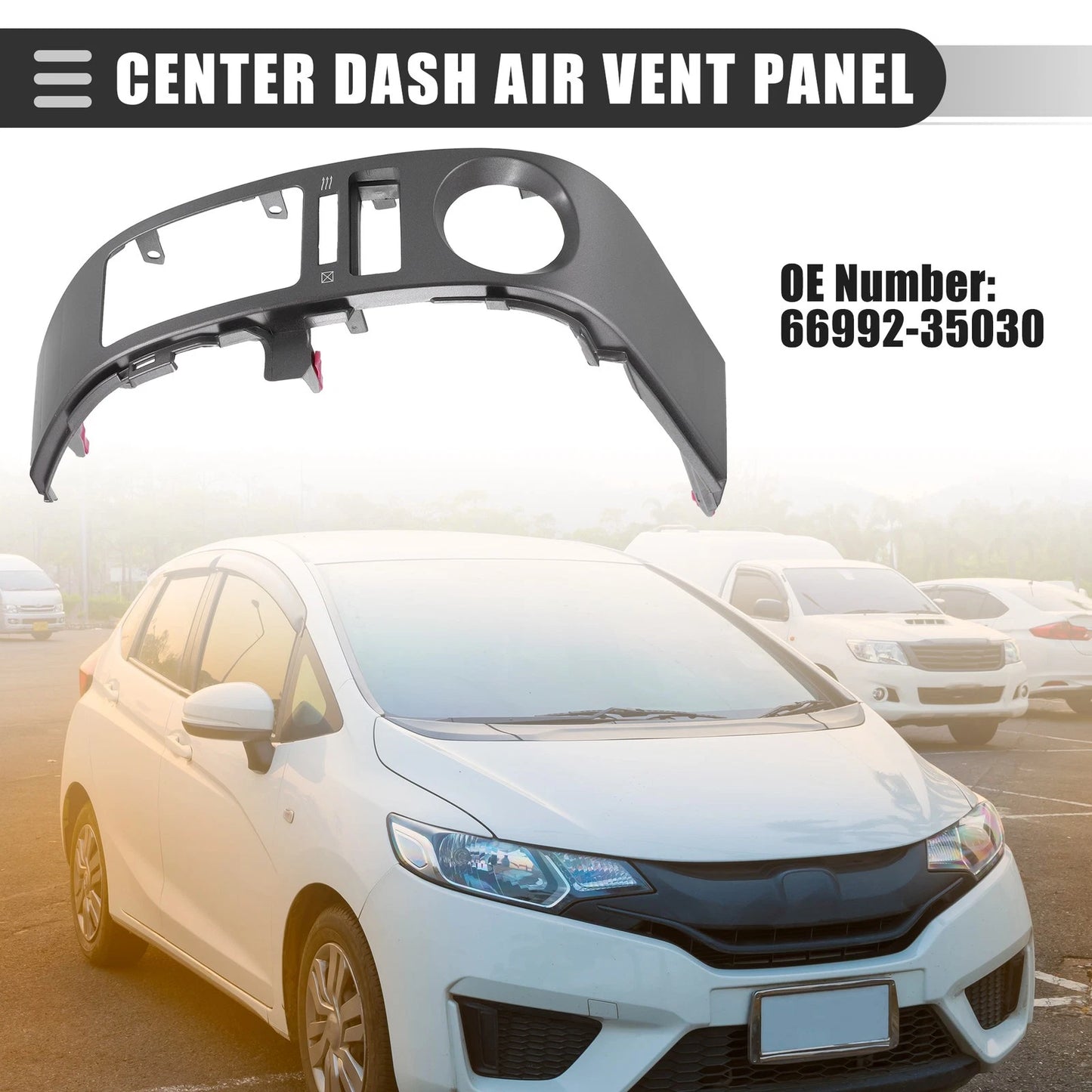 Left Center Dash A/C Outlet Vent Trim Panel for Toyota Prius (2004–2006) No. 55670-47040