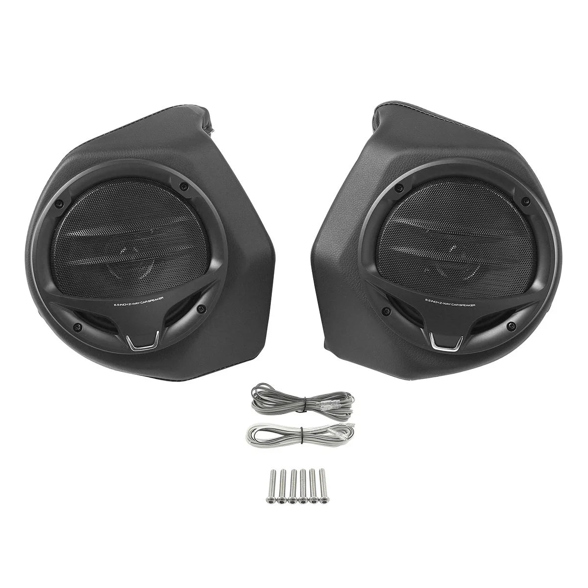 6.5" Black King Trunk Luggage Speakers for Harley Touring Street Glide (14-24)