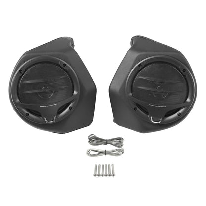 6.5" Black King Trunk Luggage Speakers for Harley Touring Street Glide (14-24)