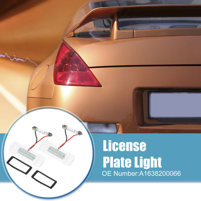 2pcs License Plate Light for Mercedes-Benz ML 320 (1998–2003) A1638200066