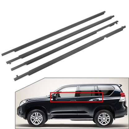 Set of 4 Interior Door Armrest Panel Cover Trim for Toyota Tundra (2014–2021) Red