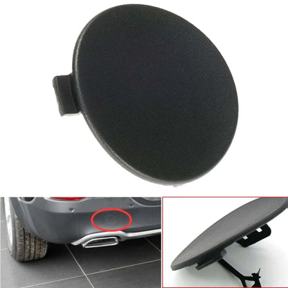 Black Rear Bumper Tow Hook Eye Cap Cover for Jeep Cherokee (2014-2018)