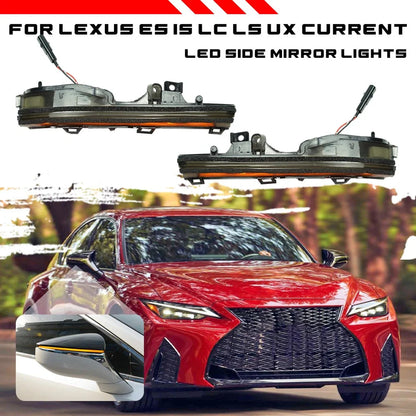 Dynamic LED Side Mirror Blinker Light for Lexus IS ES (2021–2025)