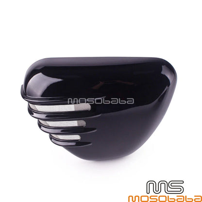 Black Battery Side Covers for Triumph Bonneville Street Twin 900 (16-23)