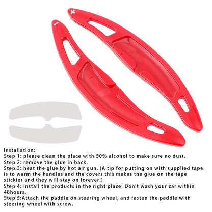 Gear Shift Pallets for Porsche Cayenne Macan (2015–2023) Red