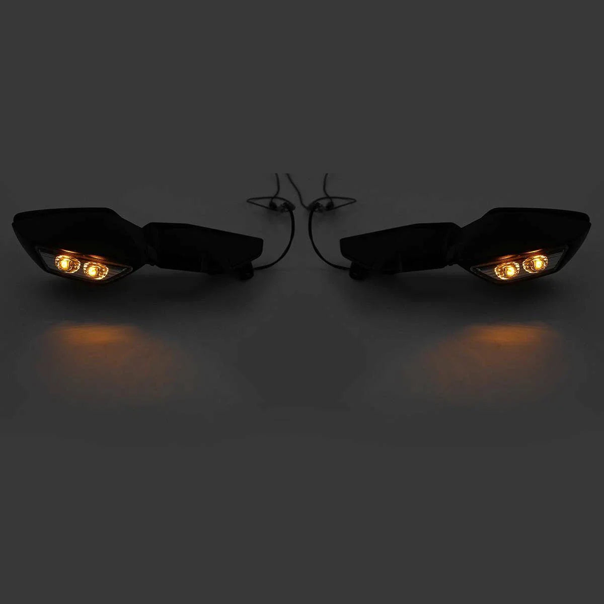 Rear View Mirrors W/ LED Turn Signals for Kawasaki Ninja H2 (2015 - 2024)