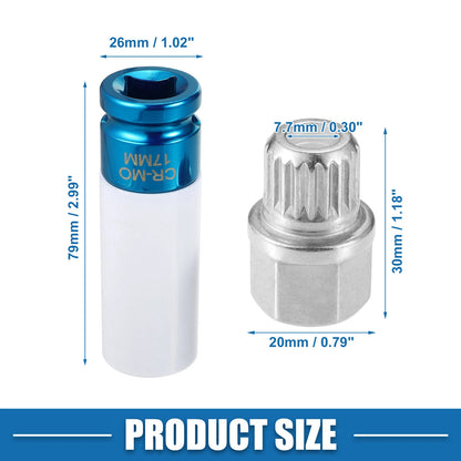 36/20PT Wheel Screw Lock Lug Nut Kit for BMW