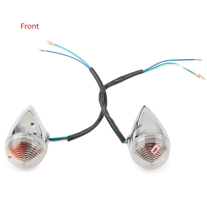 Clear Motorcycle Front Rear Turn Signal Lights for Yamaha XV1900 (2006-2013)