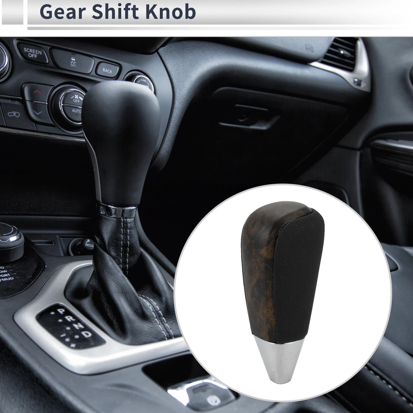 Automatic Gear Shift Knob for Toyota Land Cruiser (2003–2021) Plastic Leather