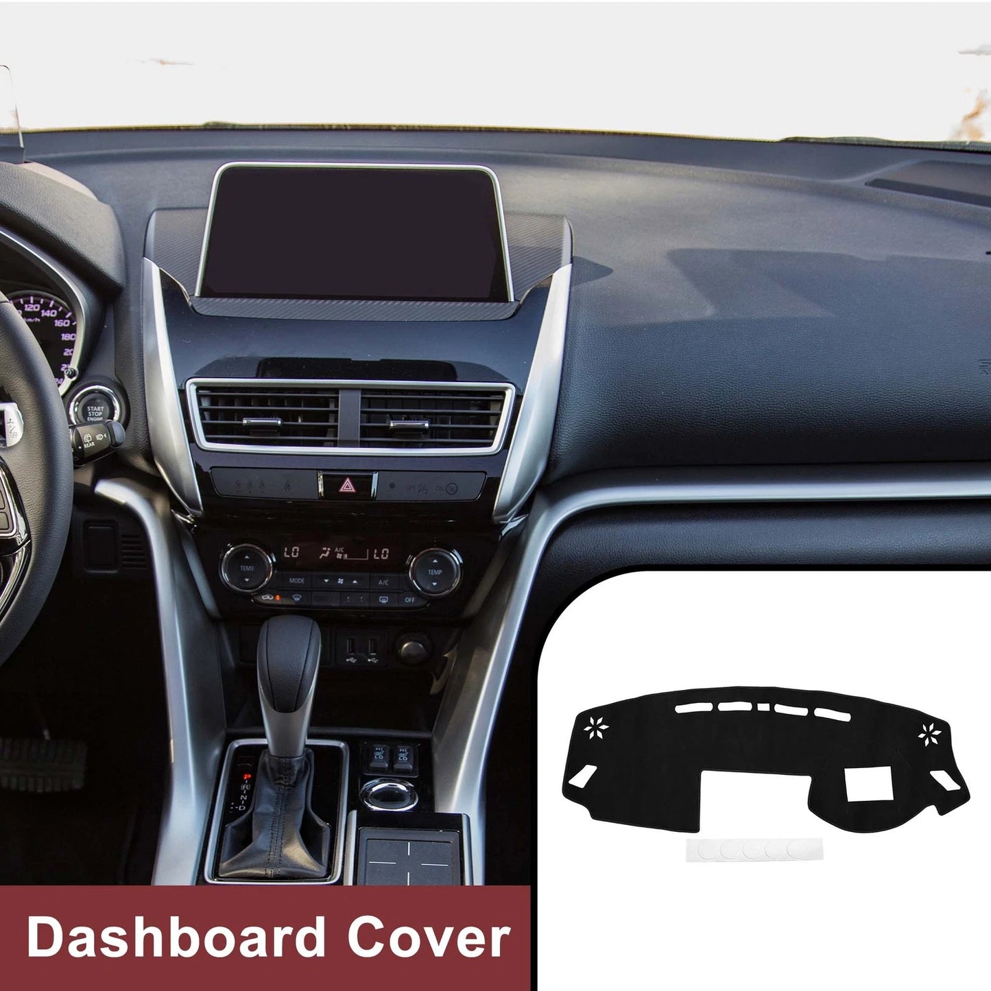 Dashboard Cover Mat for Mitsubishi Eclipse Cross (2018–2023) Black