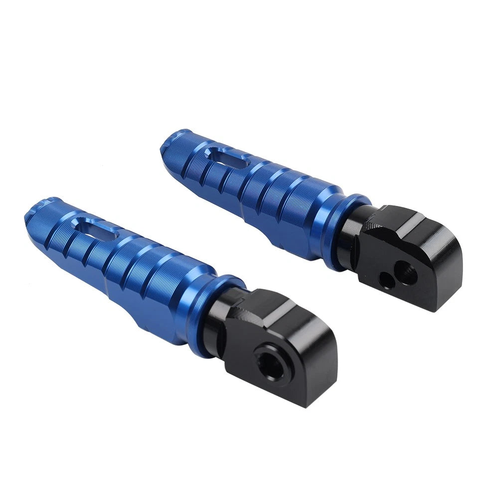Blue Rear Footrests Foot Pegs for BMW R Nine T (2014–2023), F900R (2020–2023), R1250R, S1000R