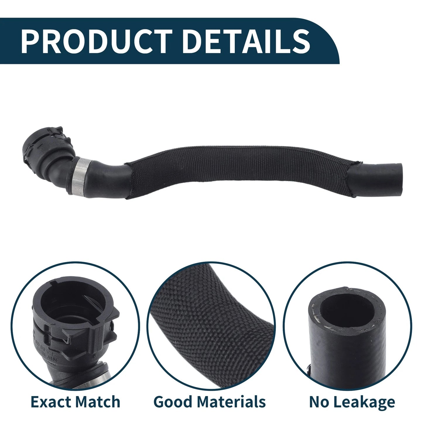 Radiator Hose for Audi A6 (2011) No. 4F0819378B Rubber Heater Hose
