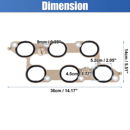 Lower Intake Manifold Gasket for Buick LaCrosse, Saturn Outlook (2005–2009) No. 12590958