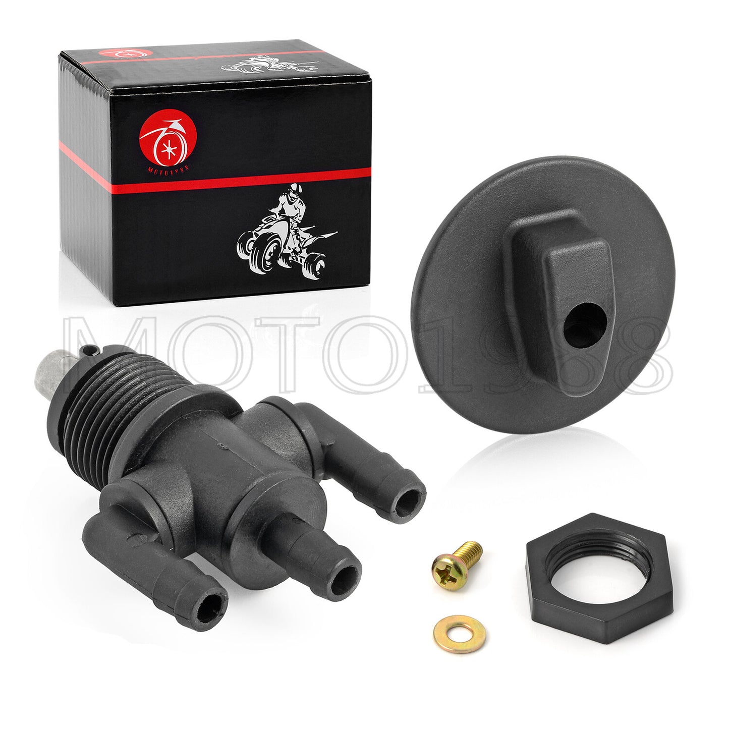 3-Way Fuel Tank Valve Petcock & Knob for Polaris Scrambler 400 (1998–2002)