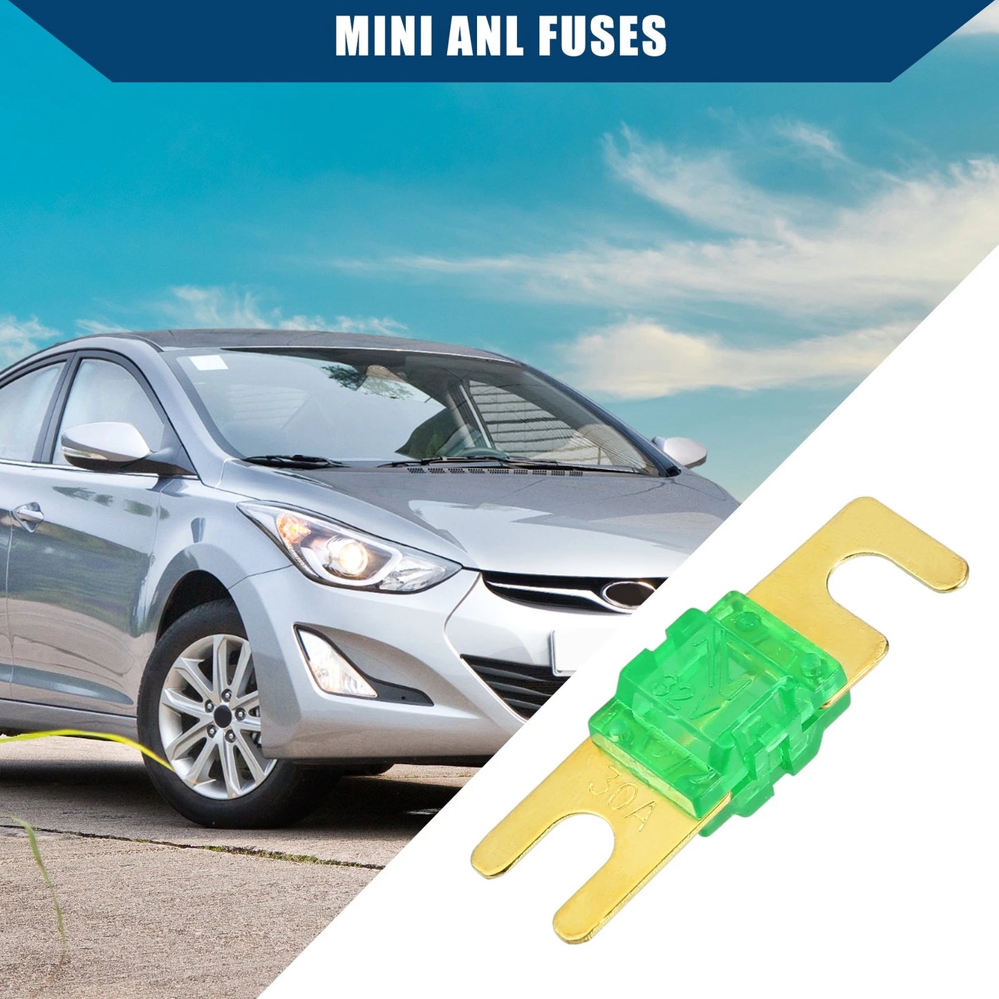5pcs Mini ANL Fuses 30A for Car Motorcycle Boat (Universal)