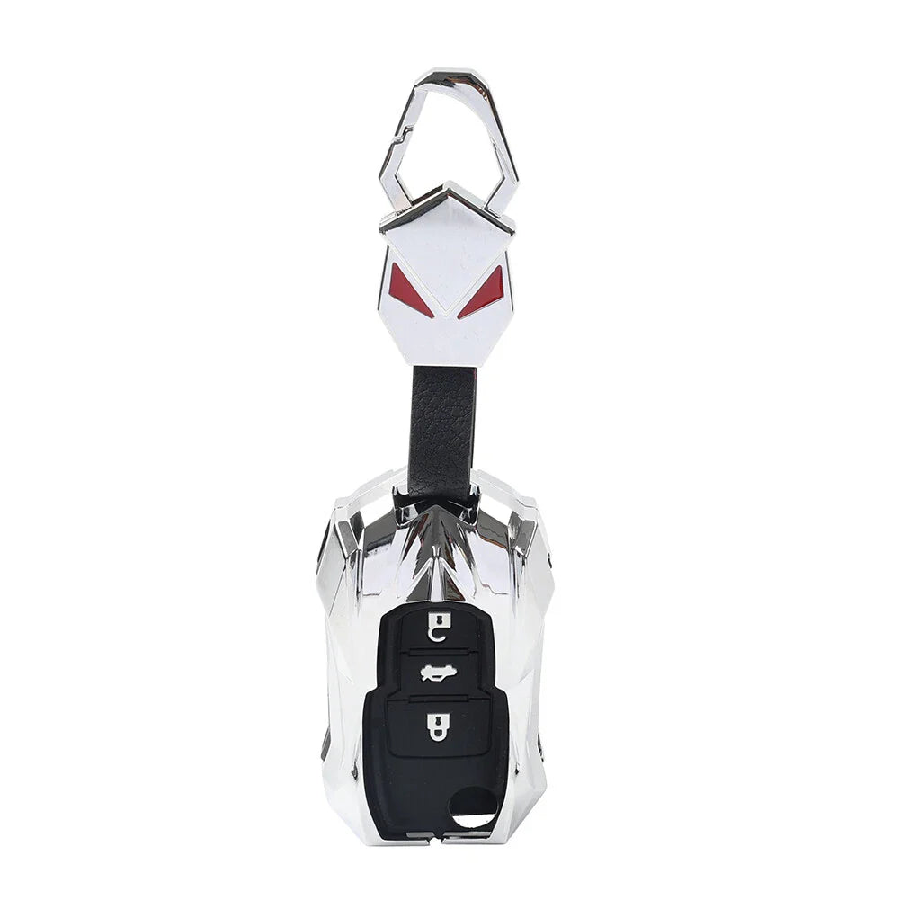 Silver 3-Button Key Remote Cover Case for VW Gran Lavida (2013-2017)