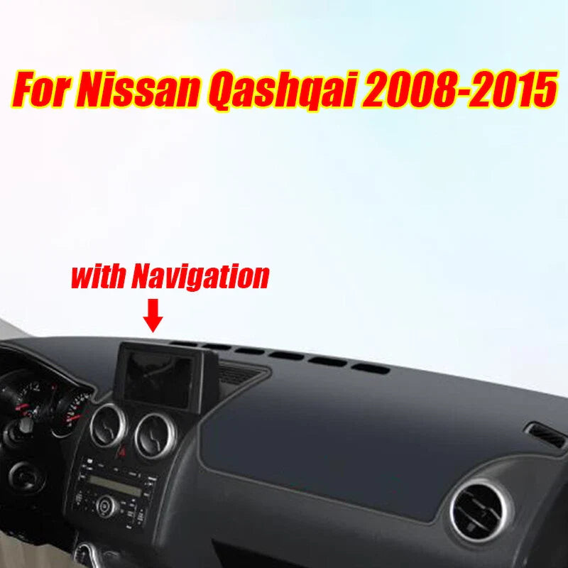 Dashboard Cover Dash Protector Pad Mat for Nissan Qashqai (2008–2015)