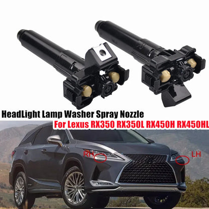 2 x Headlight Washer Spray Nozzle for Lexus RX350 RX350L RX450H (2019–2022)