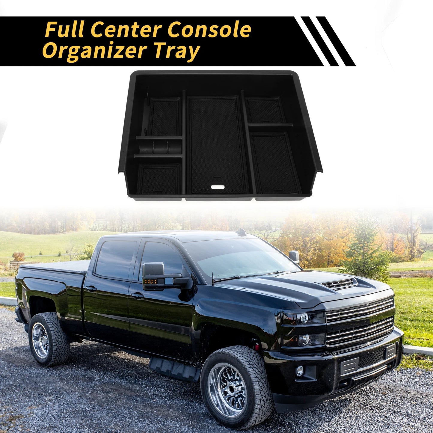 Center Console Organizer Tray for Chevy Silverado, GMC Sierra