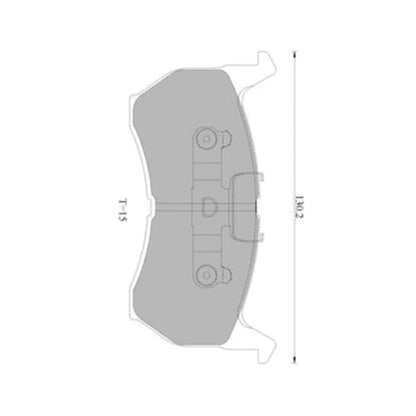 Front Disc Brake Pad Set for Mazda 626 GC (1986 - 1987)