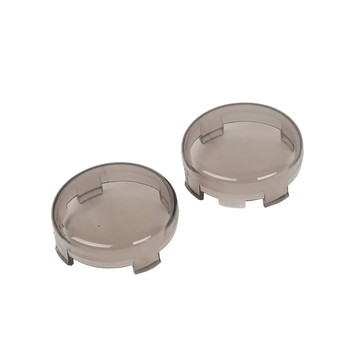 Turn Signal Light Trim Ring Visors + Smoke Lens for Harley Dyna Sportster