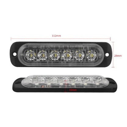 6LED White Work Light Bar for Off-road Vehicle DC 12V-24V