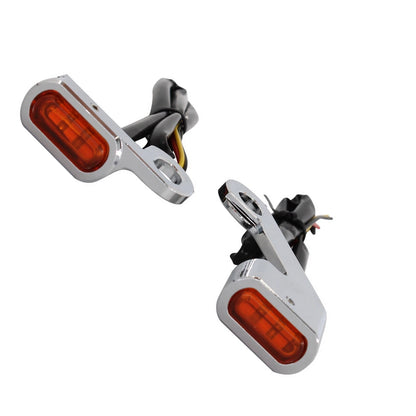 1 Pair Front Turn Signal Lights for Harley Touring Softail (2009-2017)