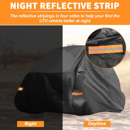 Waterproof UTV Cover for Polaris RZR Turbo R (210D-PU)