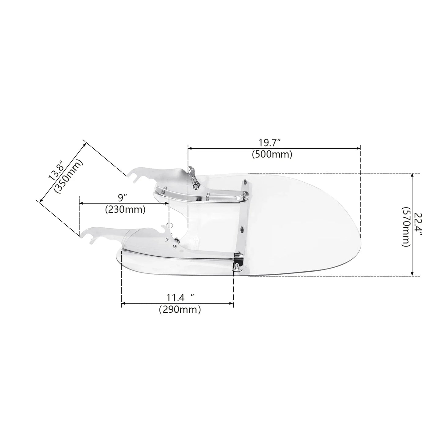 Windshield for Harley Softail Fatboy Lo FLST FLSTC (2000-2017)