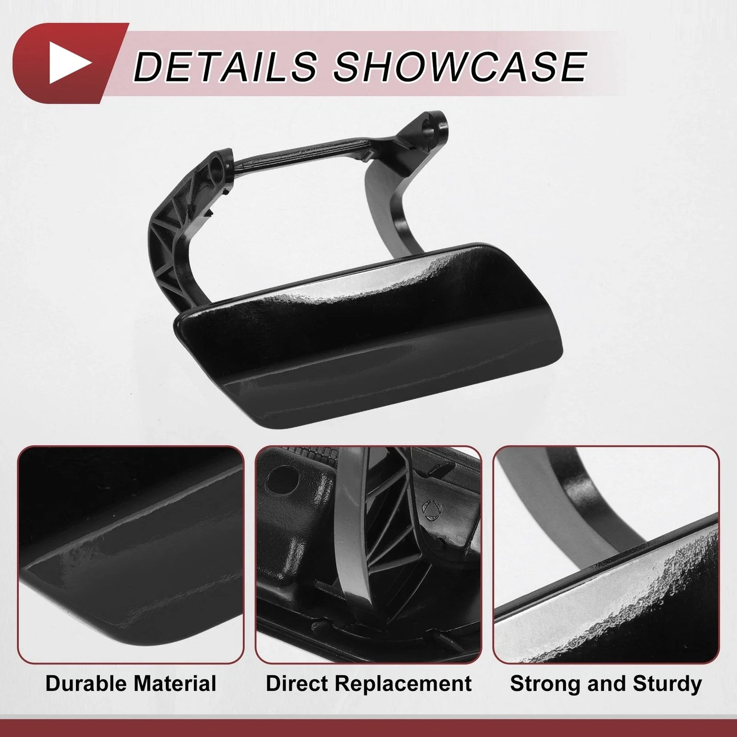 Front Right Washer Nozzle Cover for Mercedes-Benz GL350 (2013-2016) Black
