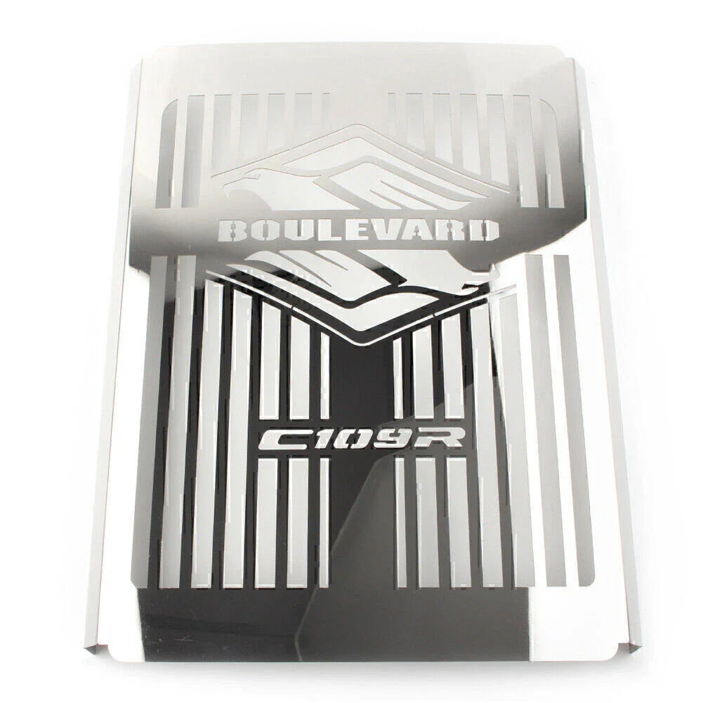 Chrome Steel Radiator Guard Cover for Suzuki Boulevard C109R (2008-2016)