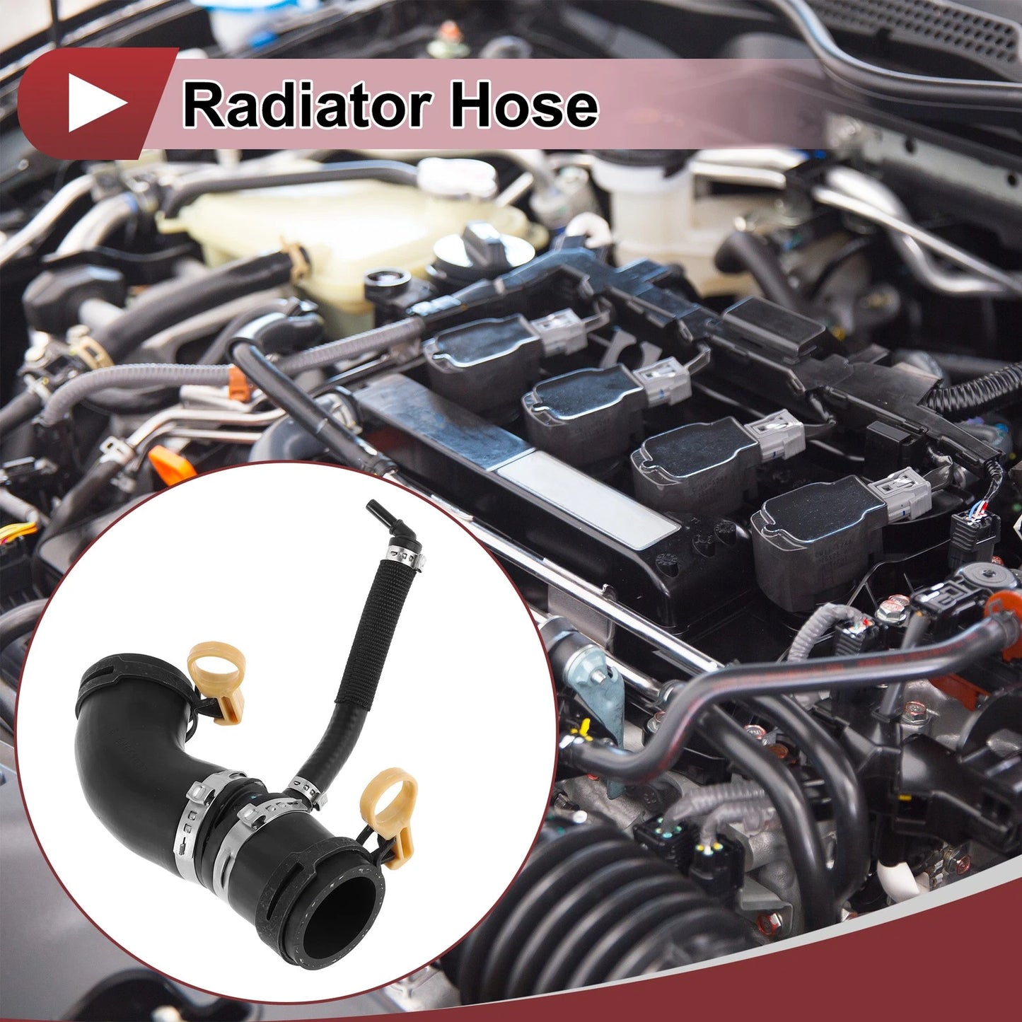 Radiator Hose for Land Rover Range Rover (2010–2012) No.LR049989 Rubber Black
