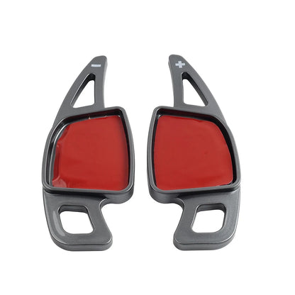 Set of 2 Red Steering Wheel Shift Paddle Shifter Extensions for Audi A3 A4 A5 A6 A7 S4 S5 S7