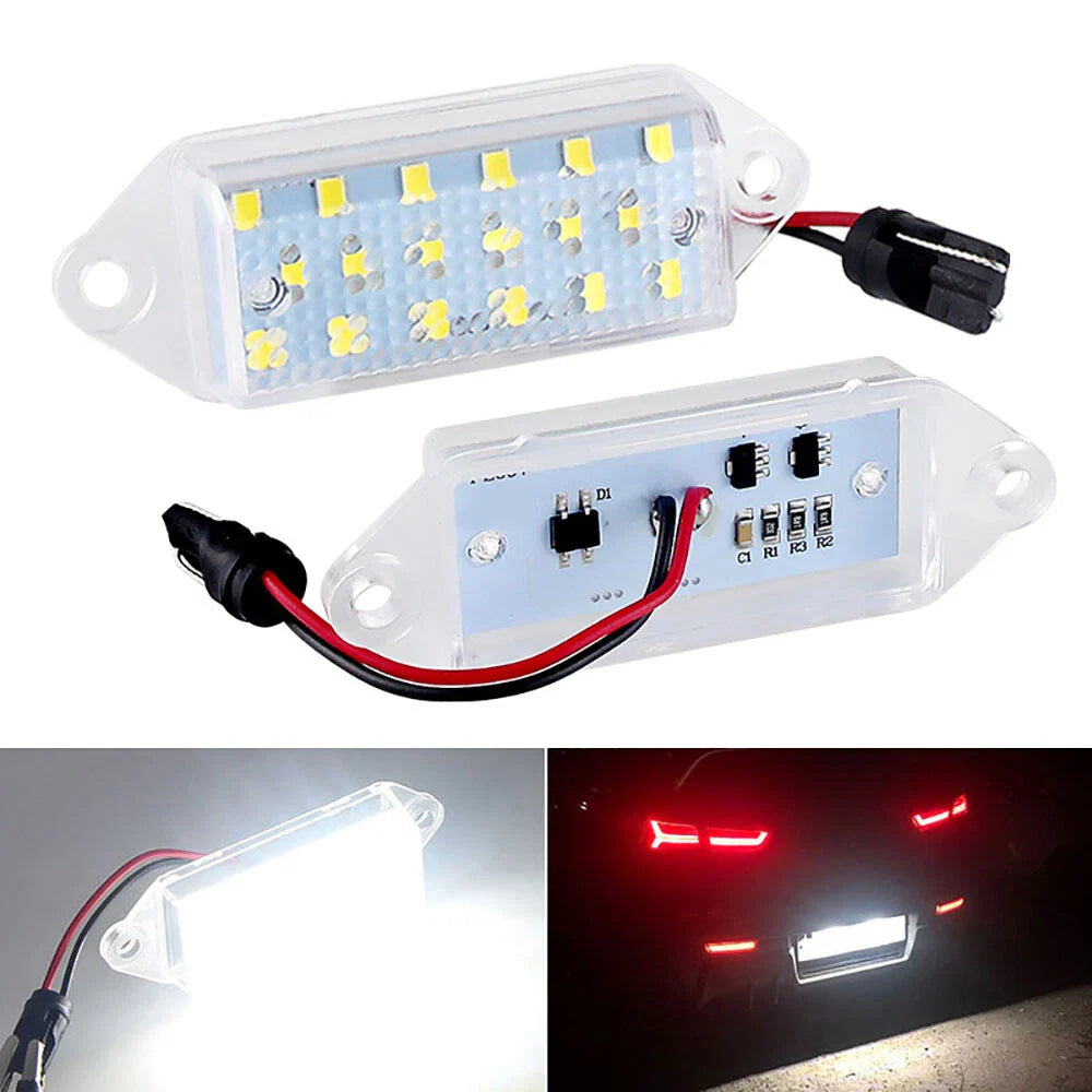 White LED License Plate Lights for Mitsubishi Lancer EVO (2003-2006)