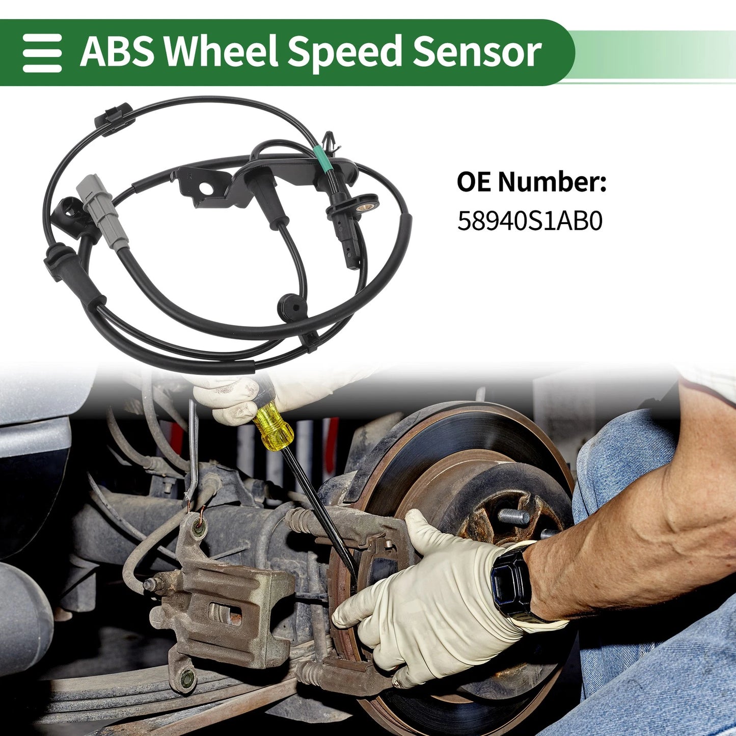 ABS Wheel Speed Sensor No. 58940S1AB0 for Hyundai Santa Fe (2021–2023)