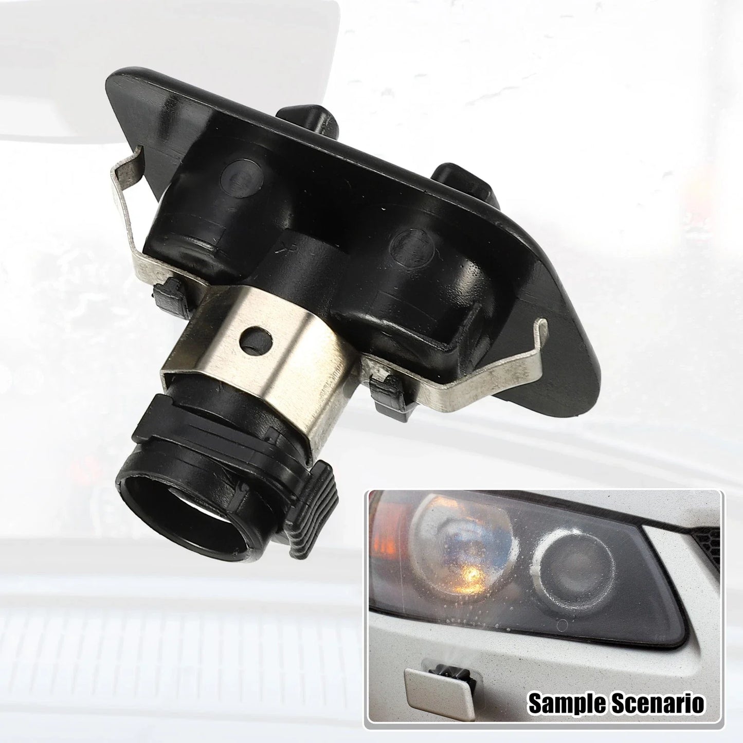 1 Pair Headlight Washer Nozzle for BMW 525i (2001 - 2003)