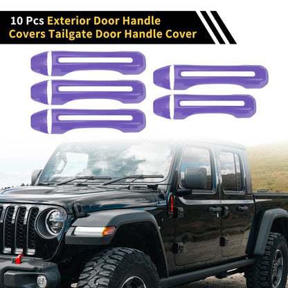 Set of 1 Door Tailgate Handle Cover for Jeep Gladiator JT (2020–2021) Purple