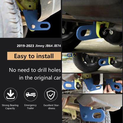 2PCS Rear Trailer Hitch for Suzuki Jimny JB64W JB74 (2019–2023) Blue