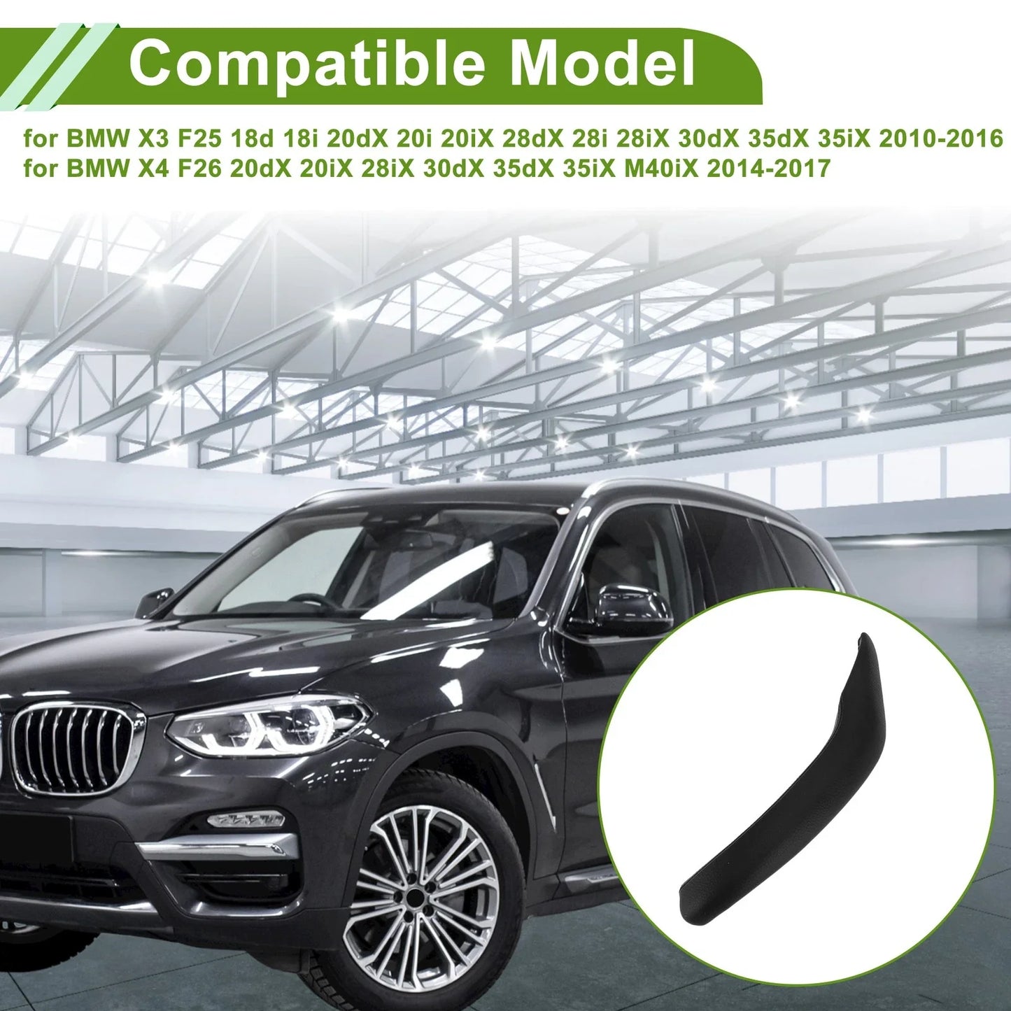 Door Panel Handle Pull Trim Cover for BMW X3 F25 (2010 - 2016)
