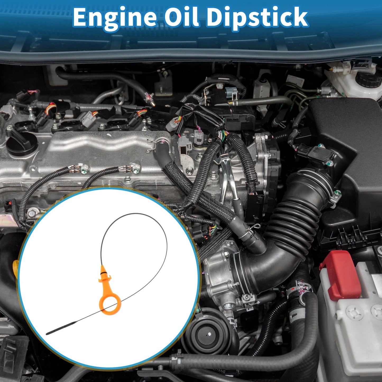 Engine Oil Dipstick No. 06J115611L for Audi A3 (2009–2013), Q3 (2015–2018)