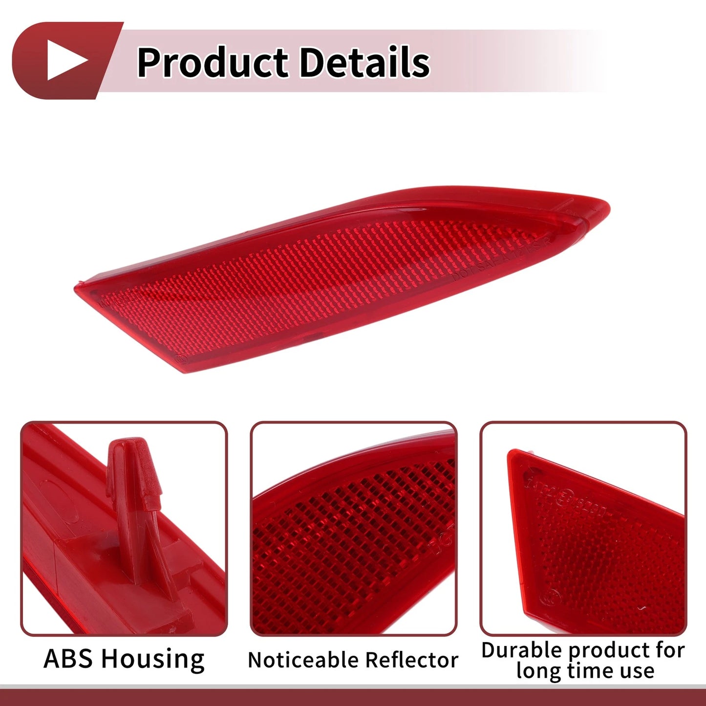 1 Pc Rear Right Bumper Reflector for Ford Focus (2012–2018) No.BM5Z13A565A