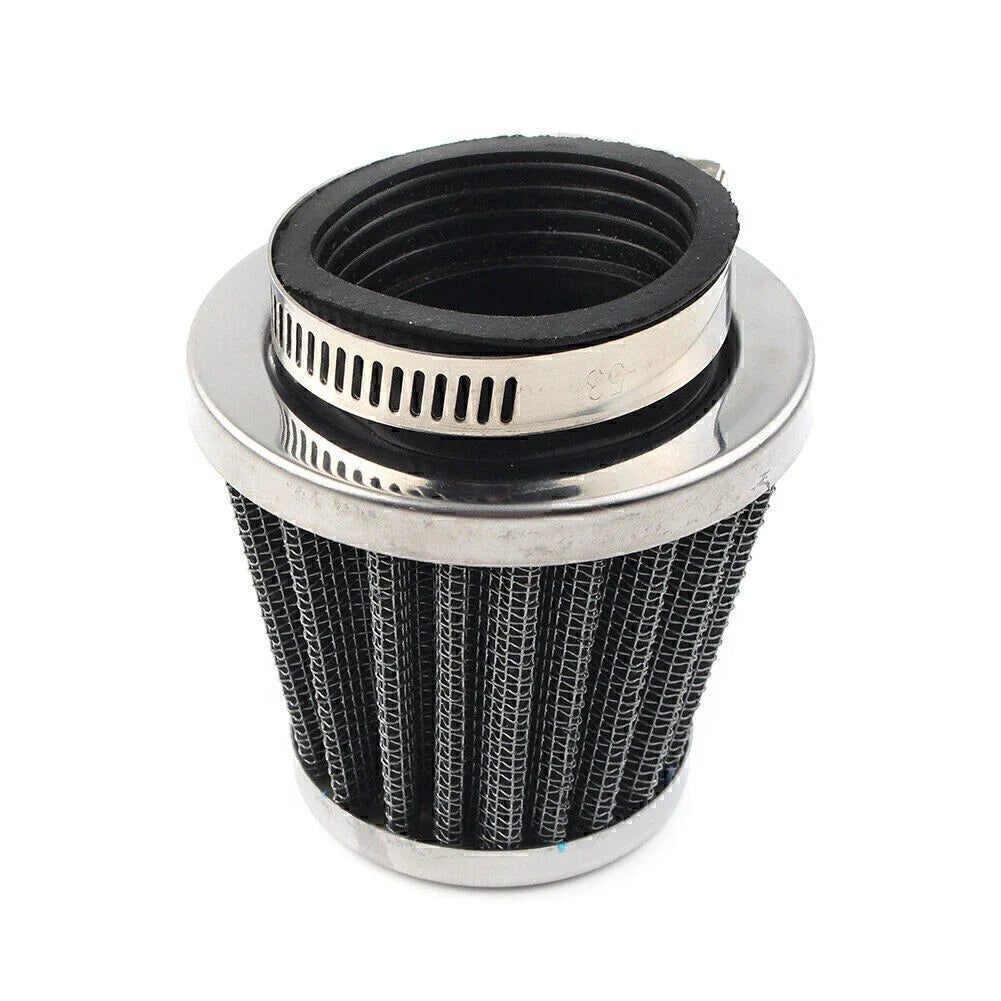 42mm Chrome Motorcycle Air Filter Cleaner for Dirt Pit Quad ATV Bike