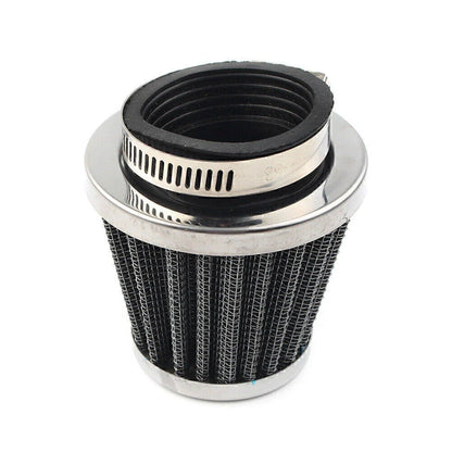 42mm Chrome Motorcycle Air Filter Cleaner for Dirt Pit Quad ATV Bike